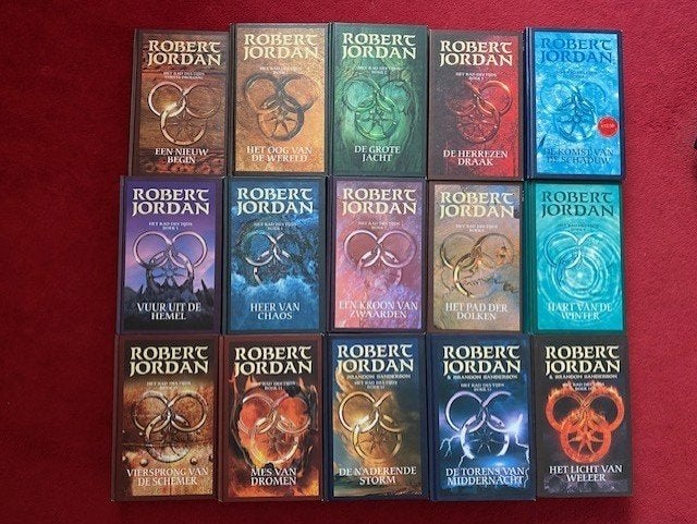 ROBERT JORDAN HET RAD DES TIJDS DE COMPLETE SERIE IN ZEER GO, Ophalen of Verzenden