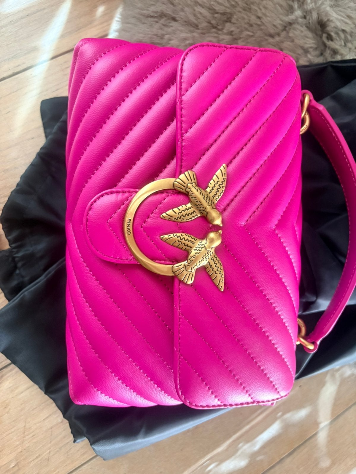 Pinko handtas, Nieuw, Roze, Leer, Ophalen