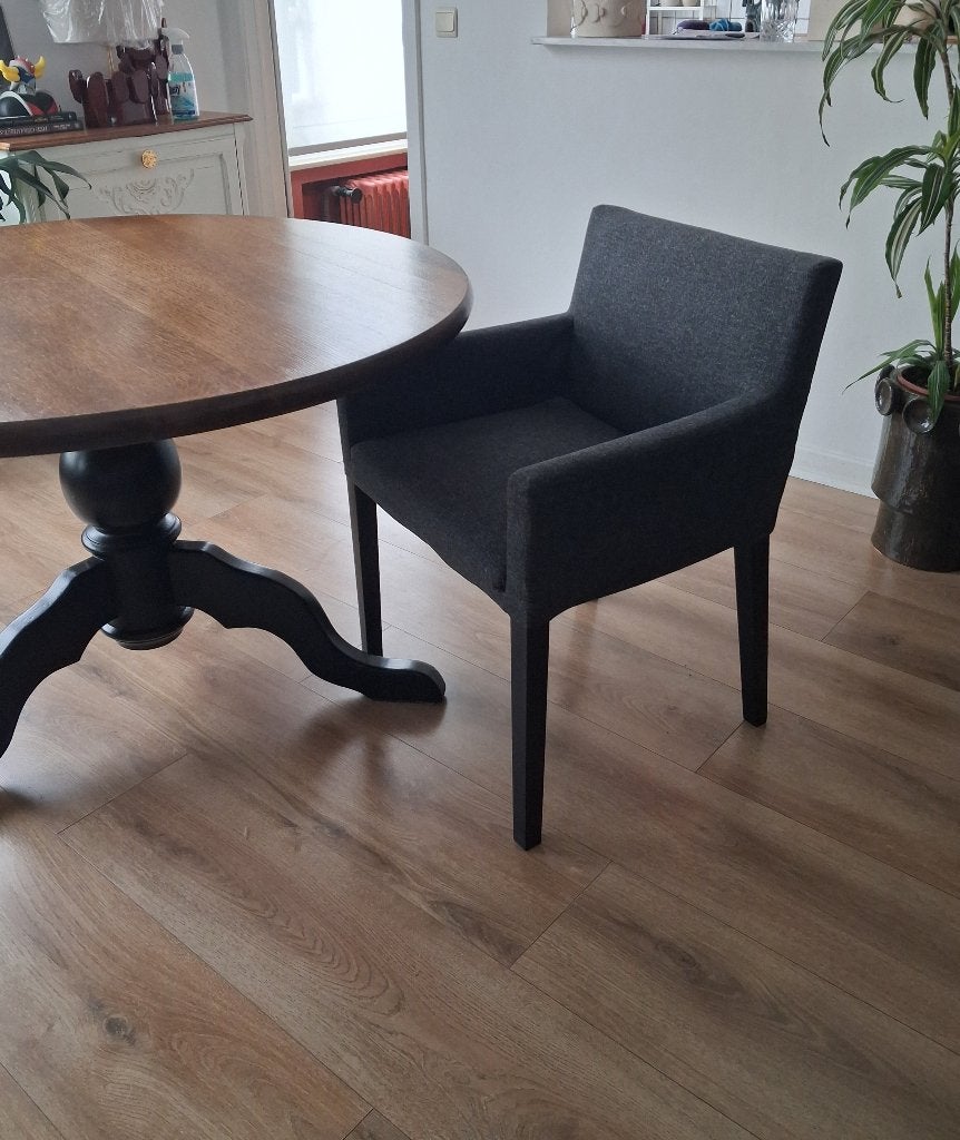Chaises de salle à manger 4pcs, Gris, Comme neuf, Enlèvement, Quatre