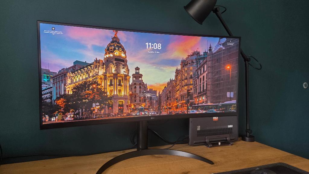 LG 34WQ75C-B - 34" Curved Ultrawide Monitor (USB-C 90W Dock), Gaming, Comme neuf, Enlèvement, Ultrawide