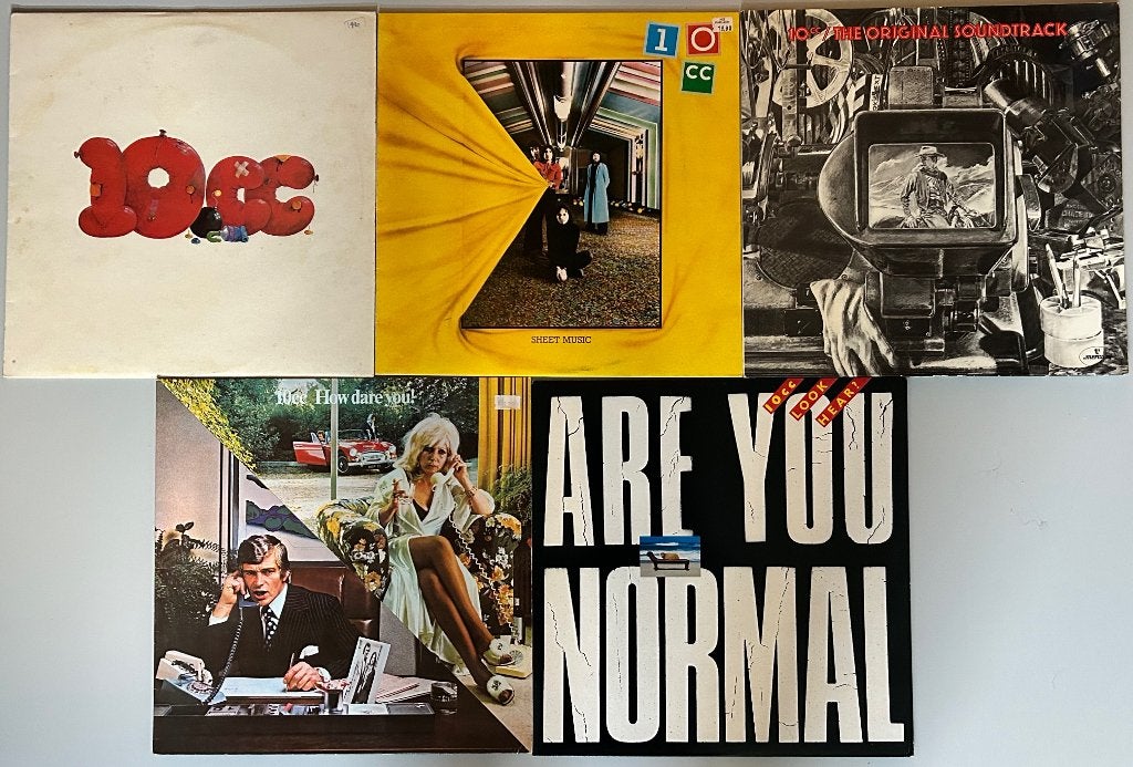 Verzameling van 5 albums van 10CC ( TEN CC ) ( EX/NMINT ), Cd's en Dvd's, Zo goed als nieuw, 12 inch, Poprock, Ophalen of Verzenden