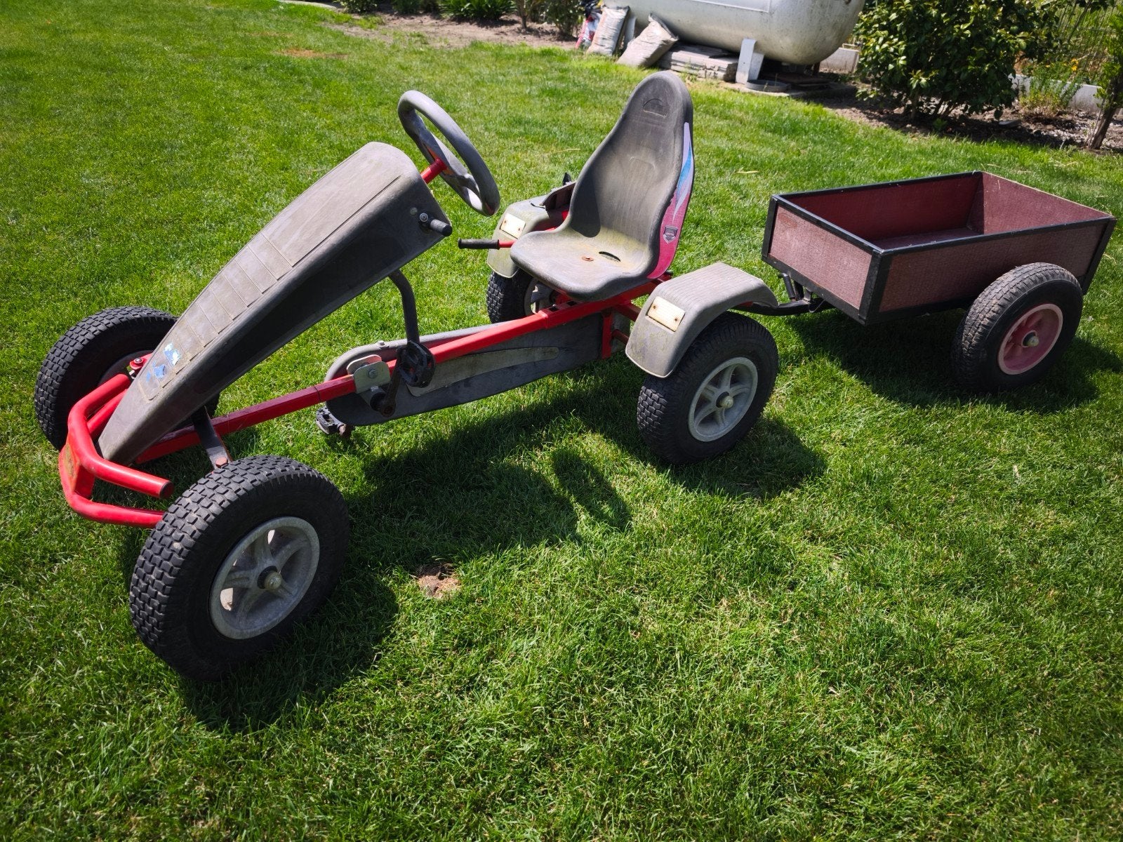 Berg gocart met kipwagen, Ophalen, Gebruikt, Berg, Met kar of aanhanger