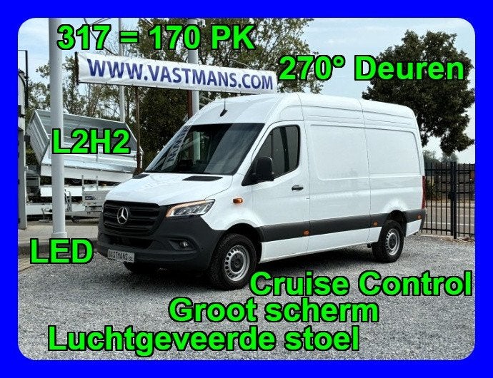 Mercedes-Benz Sprinter 317 34700€+BTW LED / Navi L2H2 L2 H2, Auto's, Bestelwagens en Lichte vracht, Automaat, Dealer onderhouden