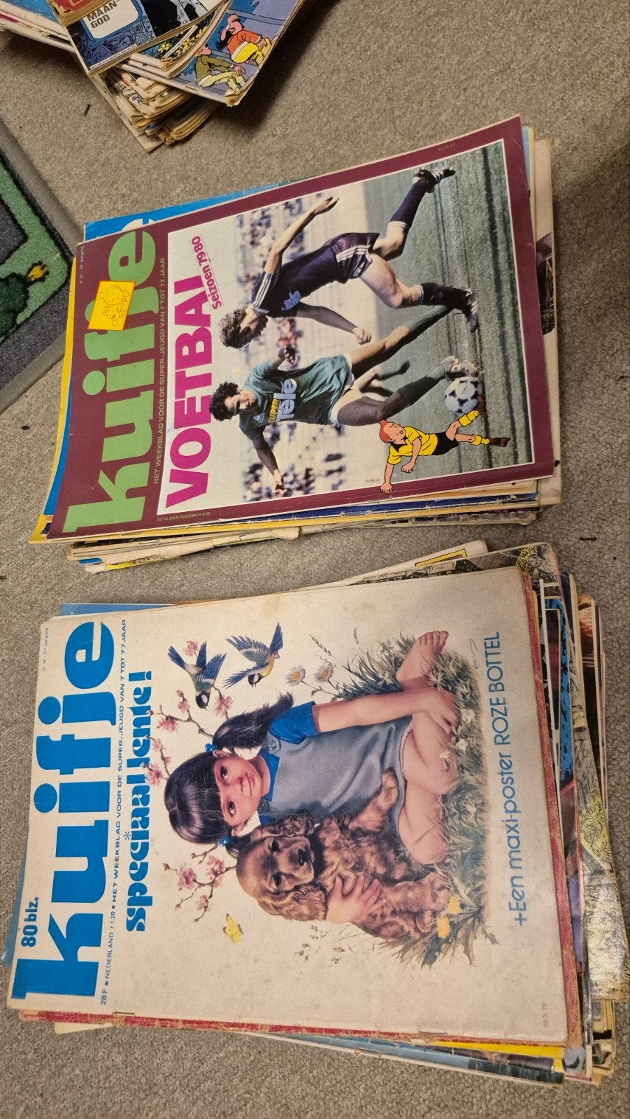 Kuife, Boeken, Ophalen