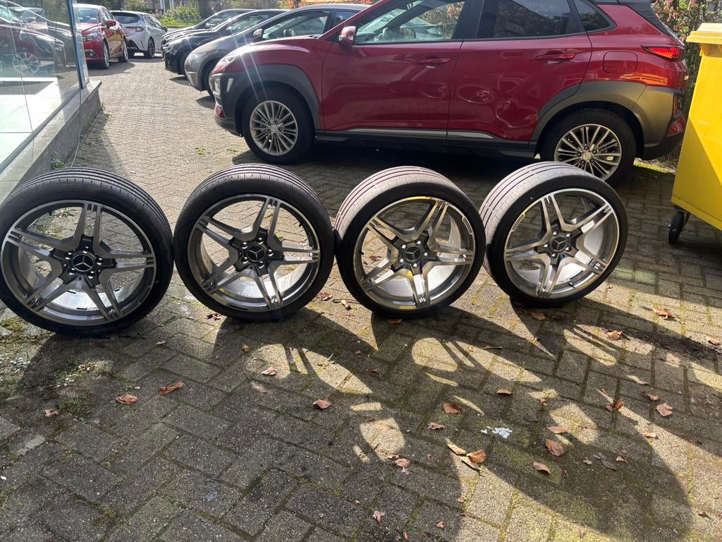 Mercedes Benz 19 inch velgen AMG optik, Ophalen, Zo goed als nieuw