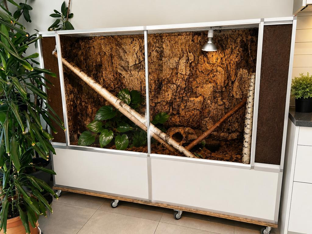 Boa constrictor + groot terrarium te koop, Dieren en Toebehoren