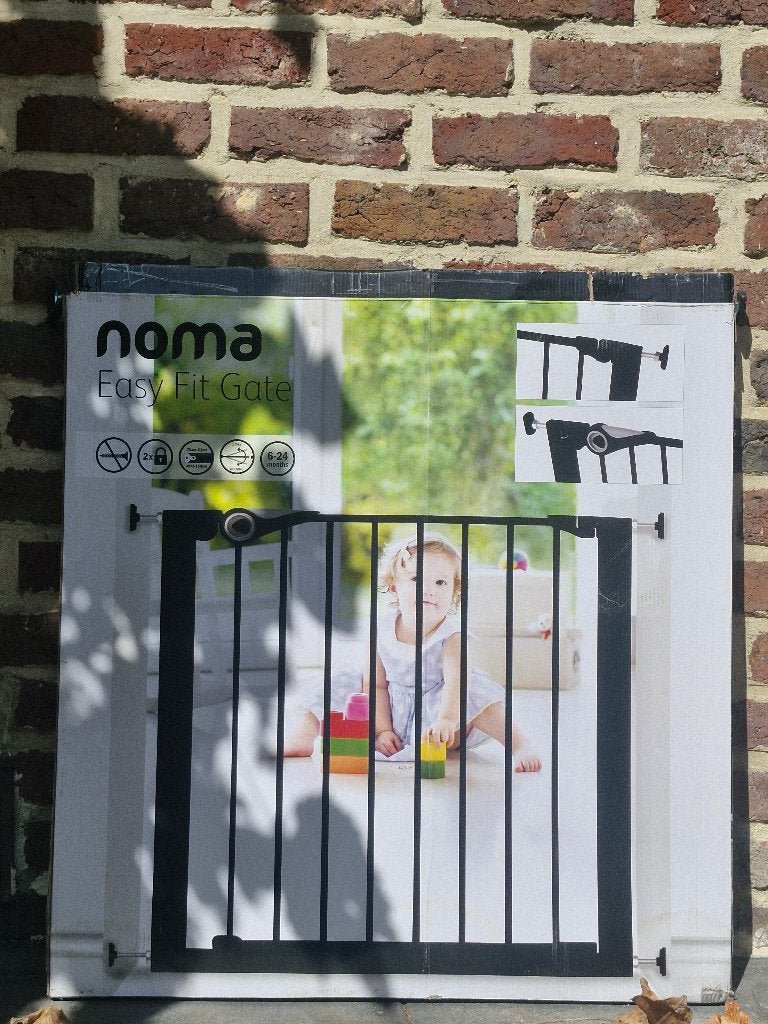 Traphekje zonder boren Noma zwart 75 -82 cm, Kinderen en Baby's, Ophalen, Nieuw, Klemhekje, Metaal of IJzer
