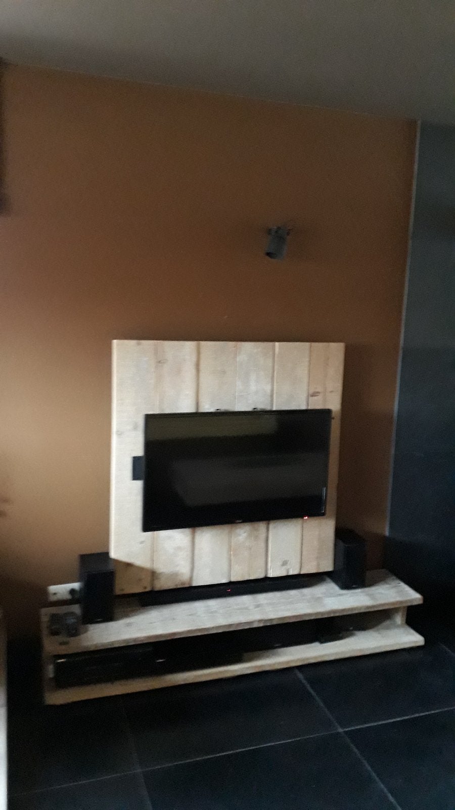 Tv meubel steigerhout massief, Huis en Inrichting, Kasten |Televisiemeubels, Ophalen, 100 tot 150 cm, 150 tot 200 cm, 25 tot 50 cm