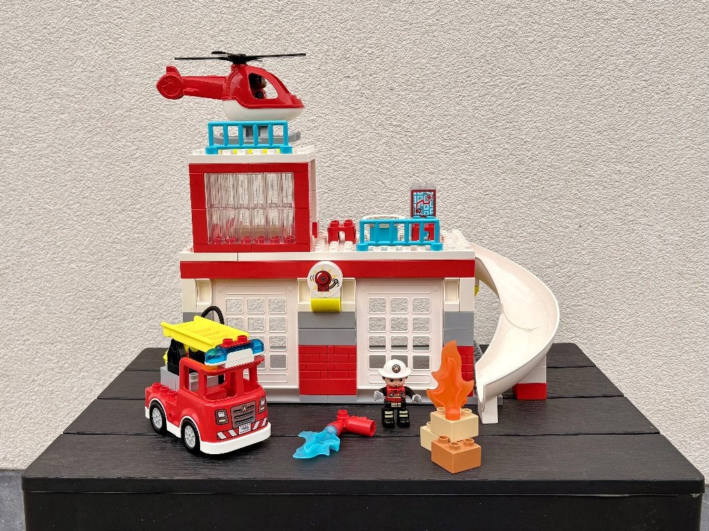 Lego Duplo 10970 Brandweerkazerne, Ophalen, Zo goed als nieuw, Duplo, Complete set