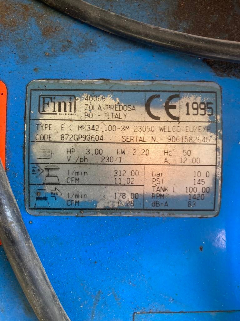 Compressor Welco, Ophalen, Gebruikt, Mobiel, 10 bar of meer