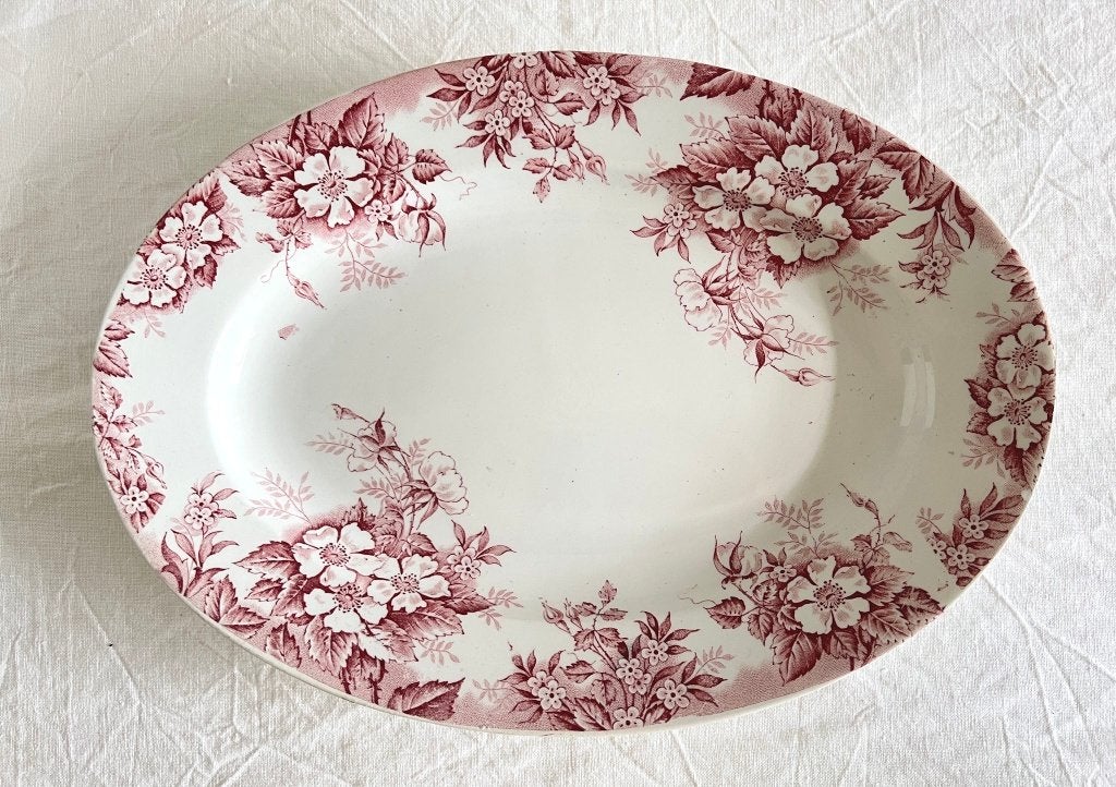 Plat ovale Orchies Églantine, Enlèvement ou Envoi