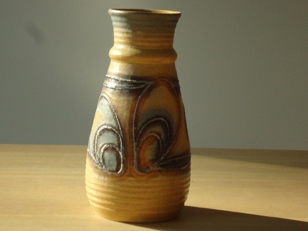 Mid Century Studio Pottery Vintage Vase Bay Keramik, 1960s, Antiquités & Art, Enlèvement ou Envoi