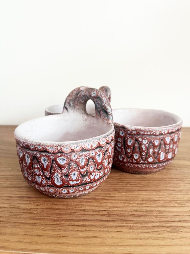 Bol en poterie Jean Austruy authentique — signé, Antiquités & Art, Enlèvement ou Envoi
