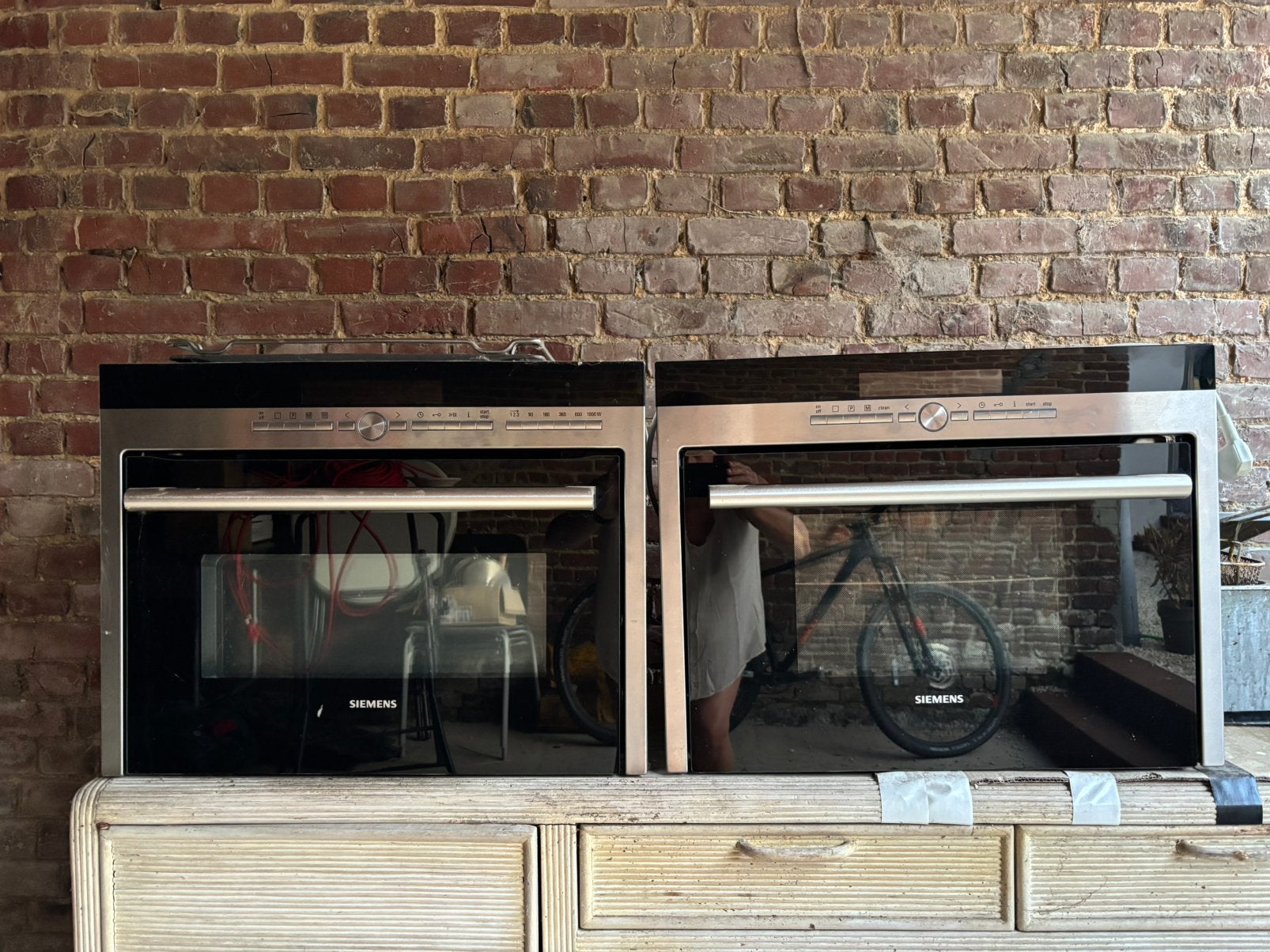 Four double (four à vapeur et micro-ondes inclus) - Siemens, Electroménager, Fours, Utilisé, Encastré, Siemens, 45 à 50 cm, 45 à 60 cm