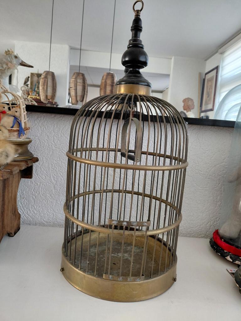 Koperen vogelkooi, Antiek en Kunst, Ophalen of Verzenden