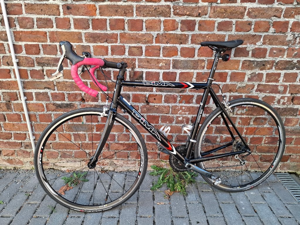 Koersfiets maat 57 zwart, Gebruikt, Velgrem, Overige maten, Meer dan 20 versnellingen