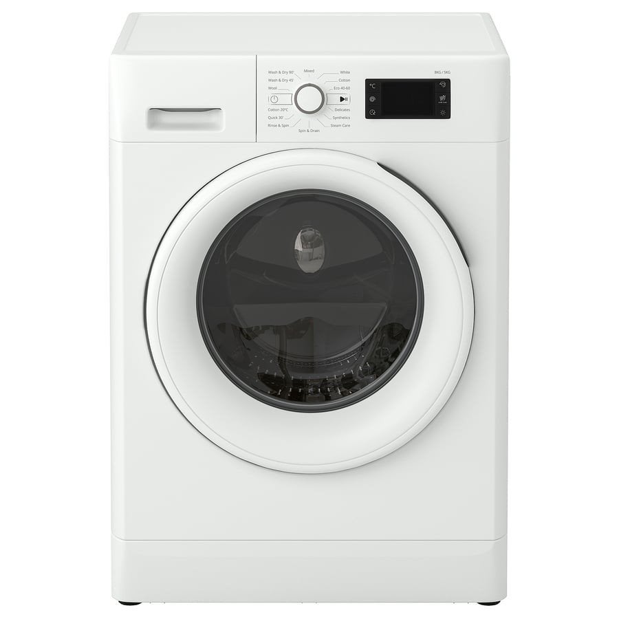 UDDARP Washer dryer, IKEA 500, 8/5 kg, Elektronische apparatuur, Wasmachines, 8 tot 10 kg, Ophalen, Zo goed als nieuw, Voorlader