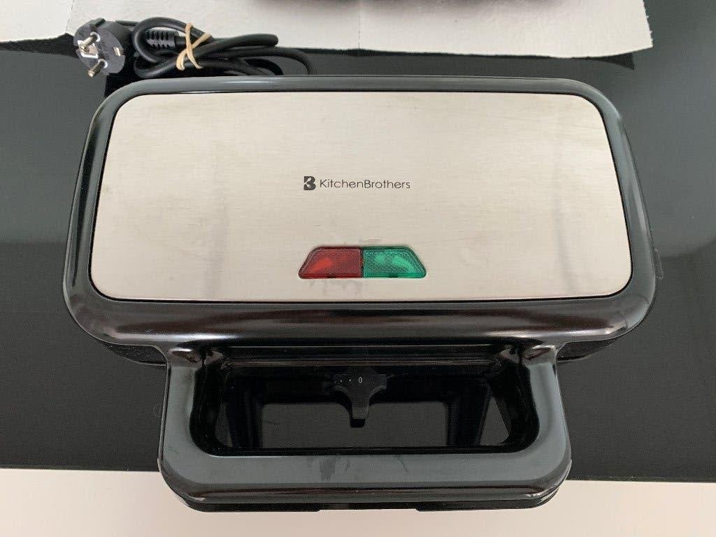 Croque- en wafelijzer, Ophalen of Verzenden, Uitneembare platen, Zo goed als nieuw