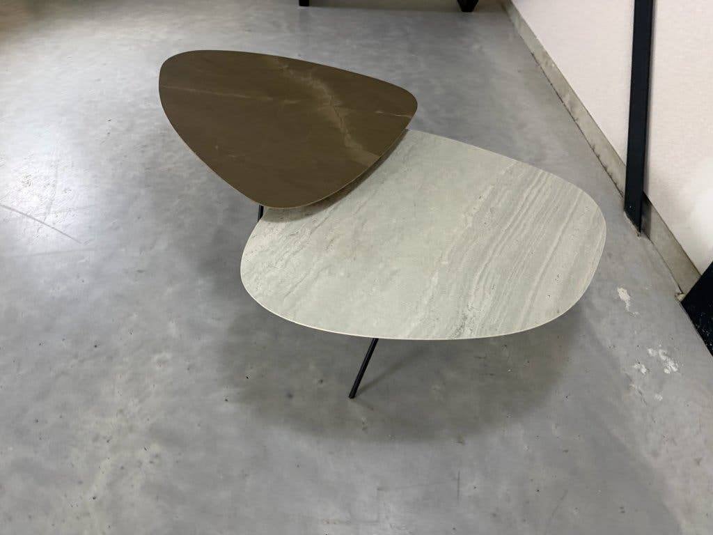 Tables basses Leolux Liliom - lot de 2 - excellent état, 50 à 100 cm, Comme neuf, Enlèvement, 50 à 100 cm