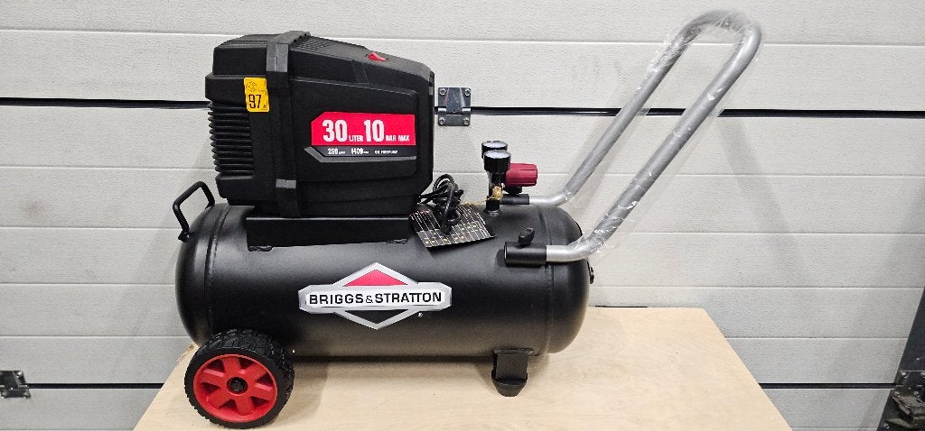 Compresseur Briggs & Stratton 30 litres, 2 CV, 10 bars, 230V, Neuf, Enlèvement ou Envoi, 6 à 10 bars, Mobile