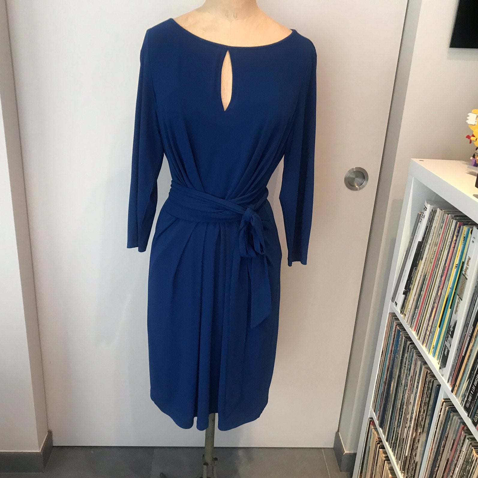 Blauwe jurk van Claudia Sträter maat 42, Blauw, Maat 42/44 (L), Ophalen of Verzenden, Zo goed als nieuw