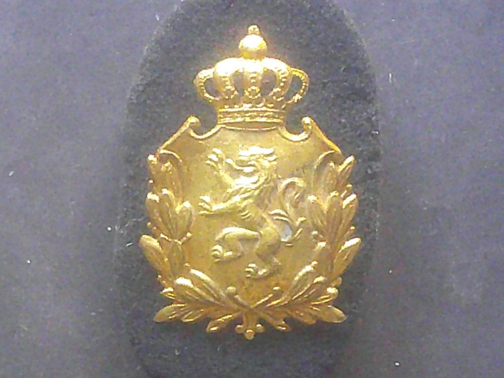 Force publique Congo belge insigne de fez ou de bonnet, Envoi, Armée de terre, Emblème ou Badge