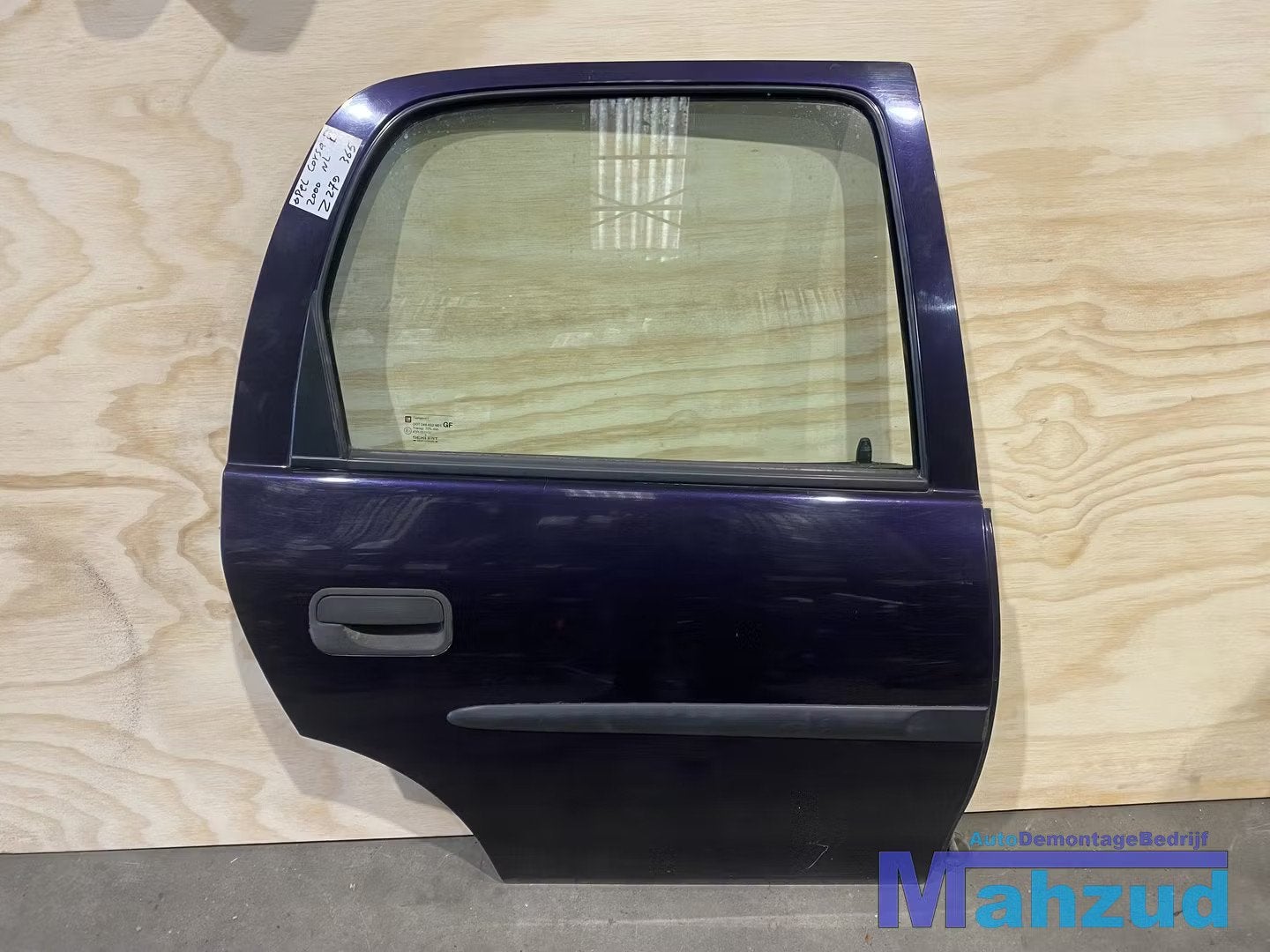 OPEL CORSA B Blauw Z279 Rechts achter deur portier 1993-1999, Opel Automobile GmbH, Porte, Arrière, Opel