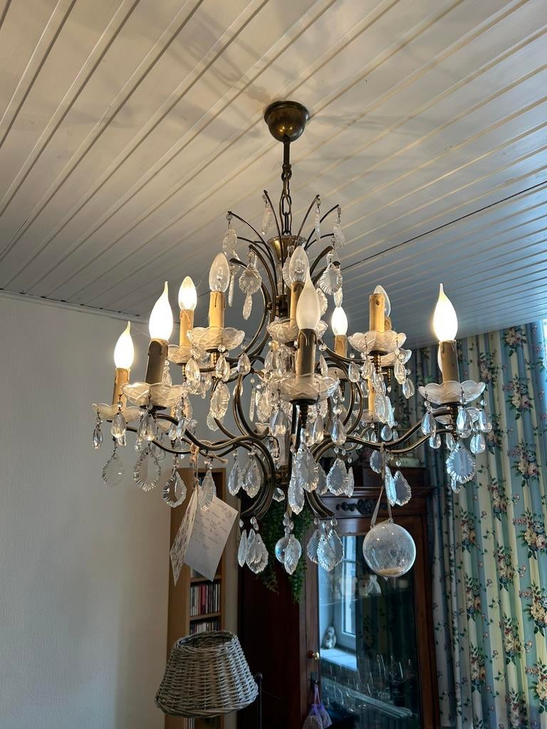 Lustre baroque, Enlèvement, Utilisé, Verre, Barok stijl