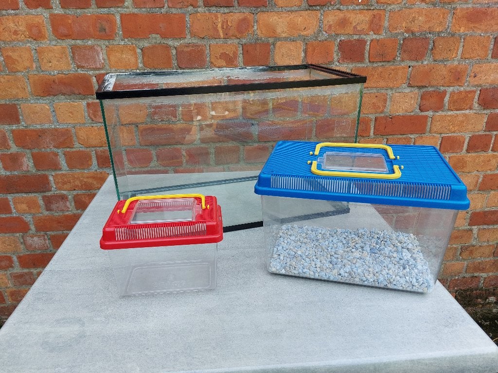aquarium met enkele toebehoren, Dieren en Toebehoren, Ophalen, Gebruikt, Overige merken, Leeg aquarium
