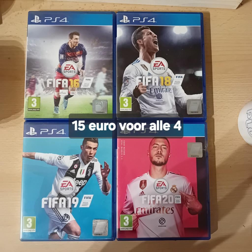 Fifa 16, 18, 19 en 20 PS4, Consoles de jeu & Jeux vidéo, Jeux | Sony PlayStation 4, Enlèvement ou Envoi