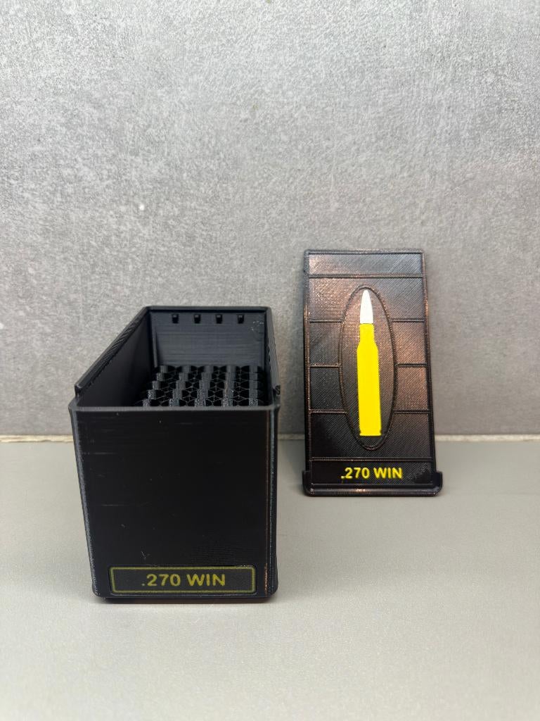 Boîte de rangement .270 WIN - Fait main - Noir, Enlèvement ou Envoi, Neuf