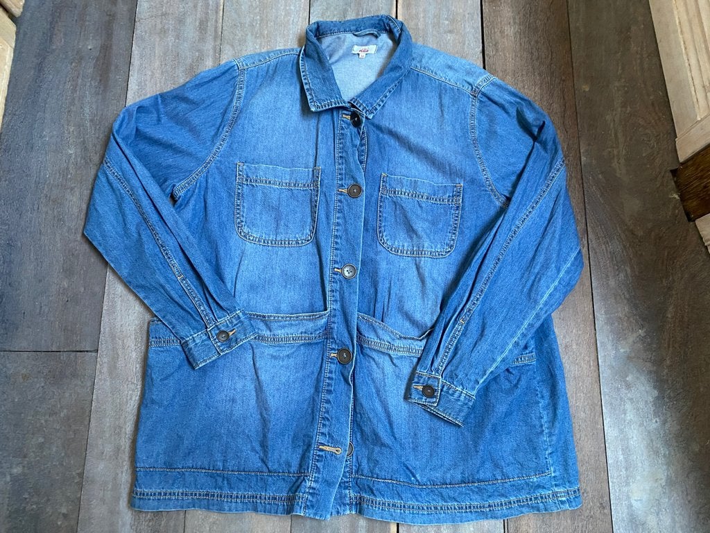 eViva Bel&Bo hemdjas 50 jeans blauw TB conditie, Maat 46/48 (XL) of groter, EViva, Gedragen, Verzenden