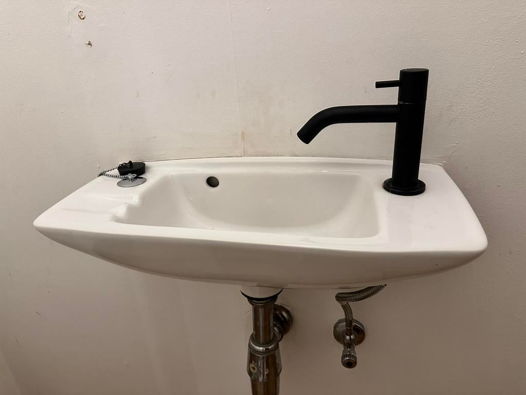 Handenwasser lavabo excl. kraantje, Doe-het-zelf en Bouw, Ophalen, Zo goed als nieuw, Toilet