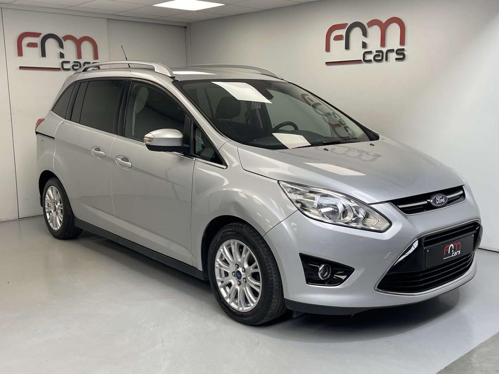 Ford Grand C-MAX 1.6 Ti-VCT benzine 1ste eigenaar TRakhaak C, Gebruikt, Zwart, 4 cilinders, https://public.car-pass.be/vhr/14907d60-7a3b-44a0-aa49-87810b6d33a9