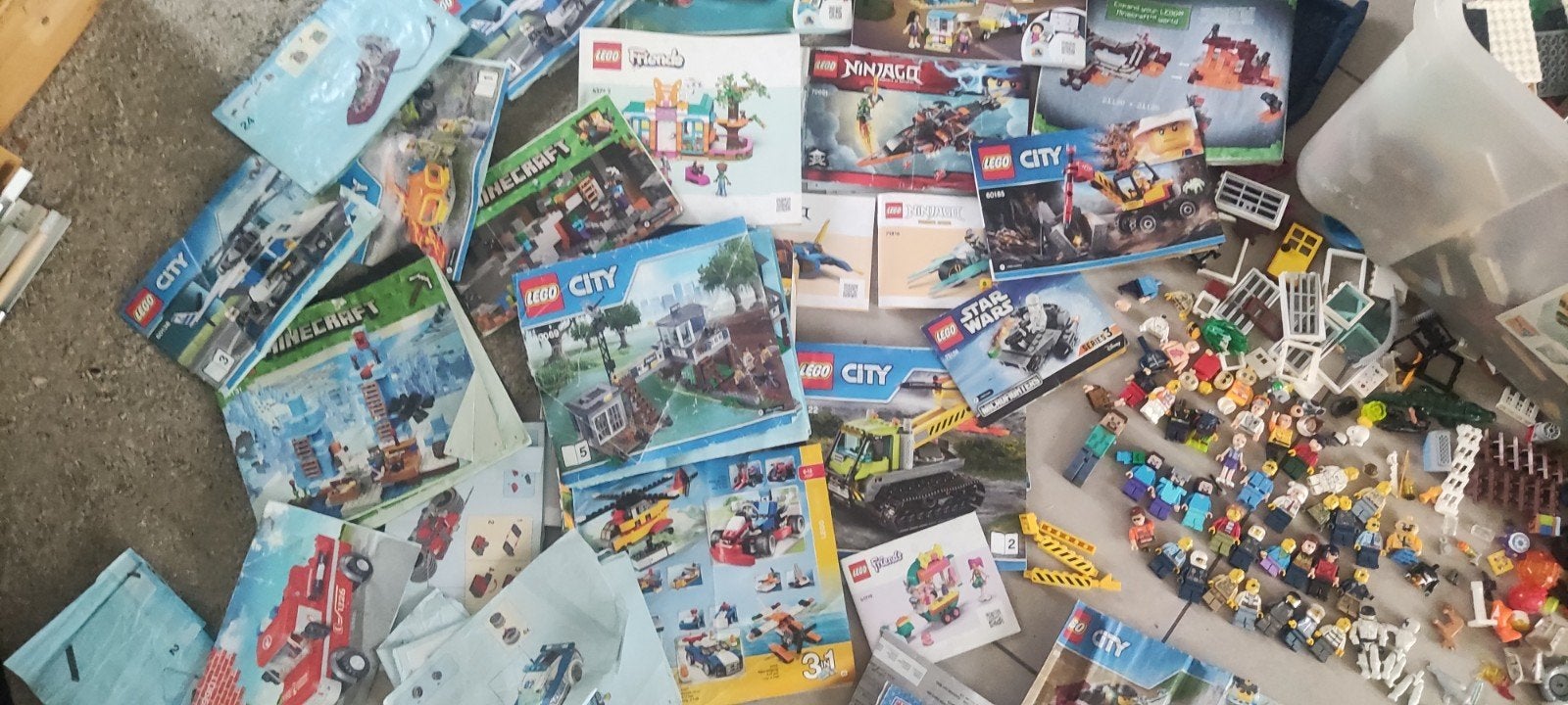 Grote partij LEGO met veel bouwinstructies (boekjes), Collections, Enlèvement