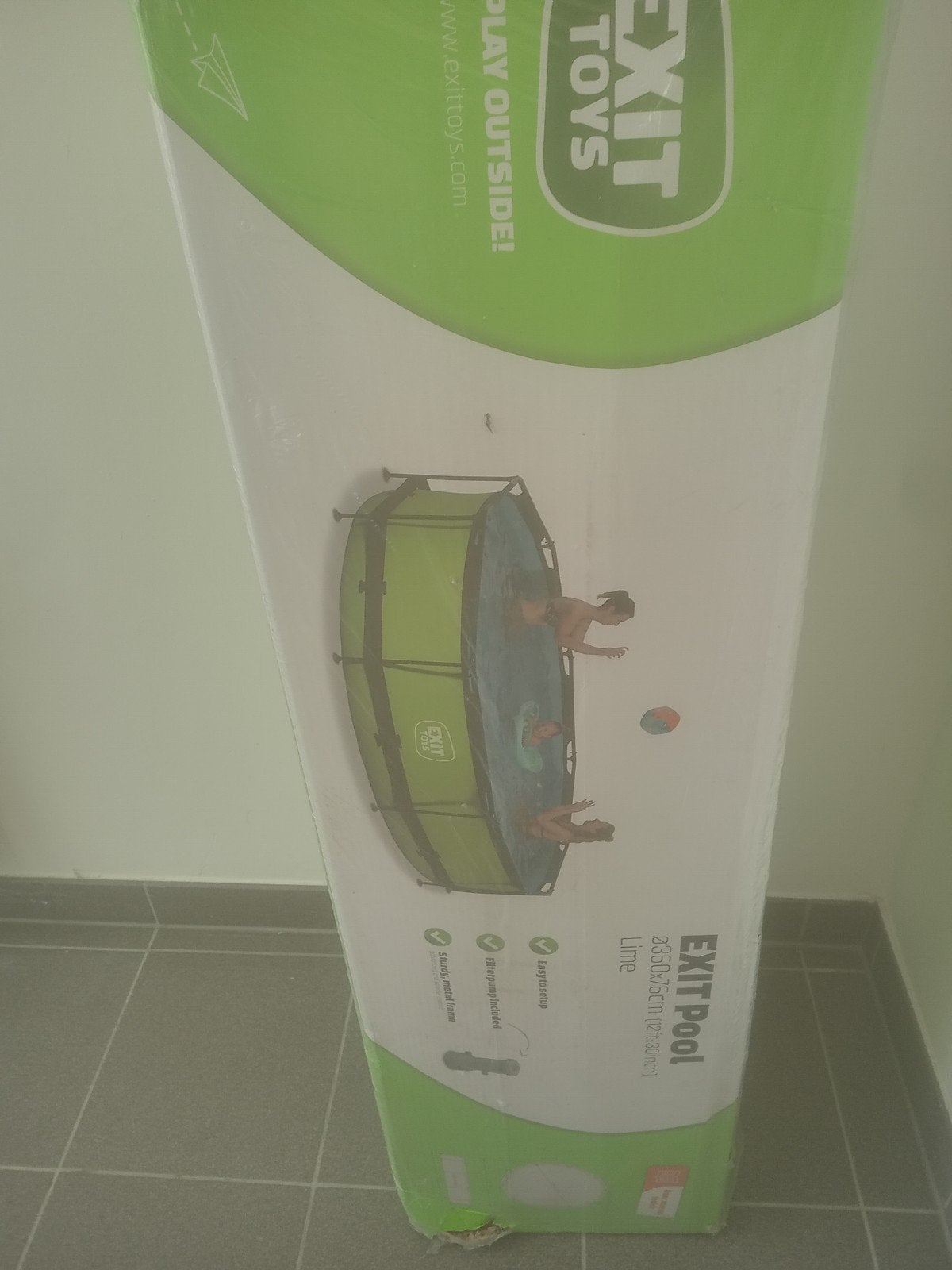 zwembad nieuw, Ophalen