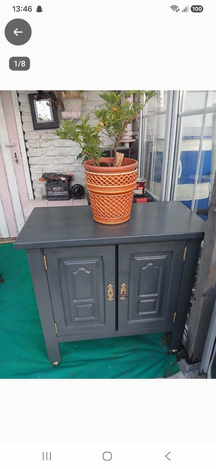 table et armoire, Ancien, Enlèvement ou Envoi, Moins de 100 cm, Comme neuf