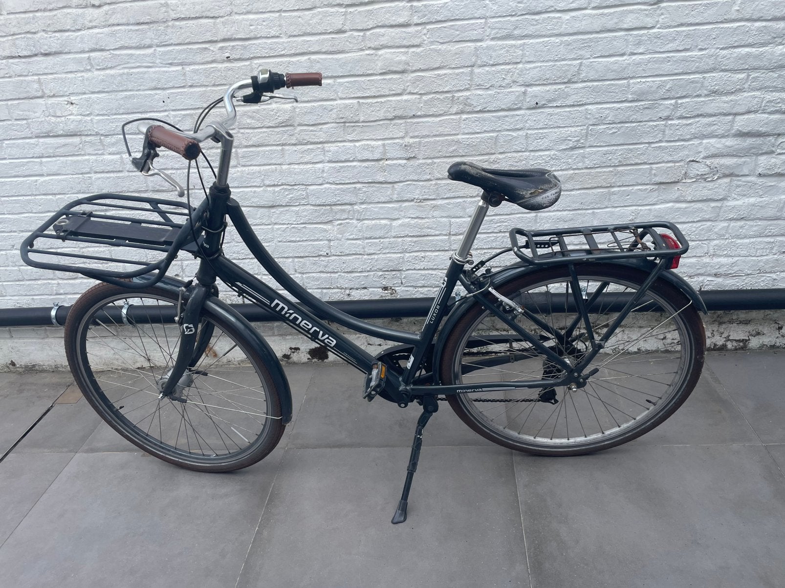 Minerva damesfiets, 56 cm of meer, Ophalen, Gebruikt, Versnellingen