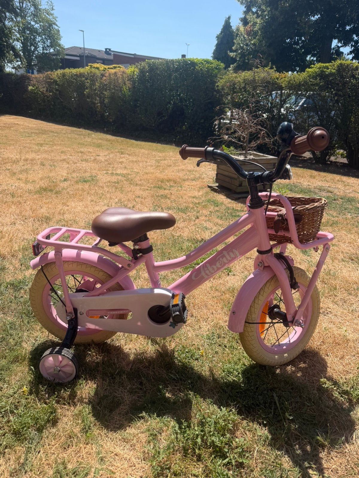 Kinderfiets Liberty 12 inch, Fietsen en Brommers, Fietsen | Kinderfietsjes, Ophalen, Zo goed als nieuw, Zijwieltjes