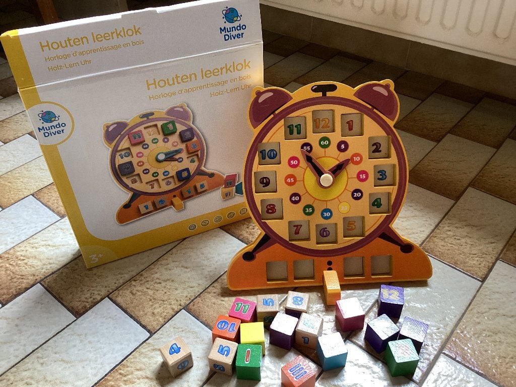 Houten leerklok Mundo Diver 3+, Enlèvement, Comme neuf, Découverte