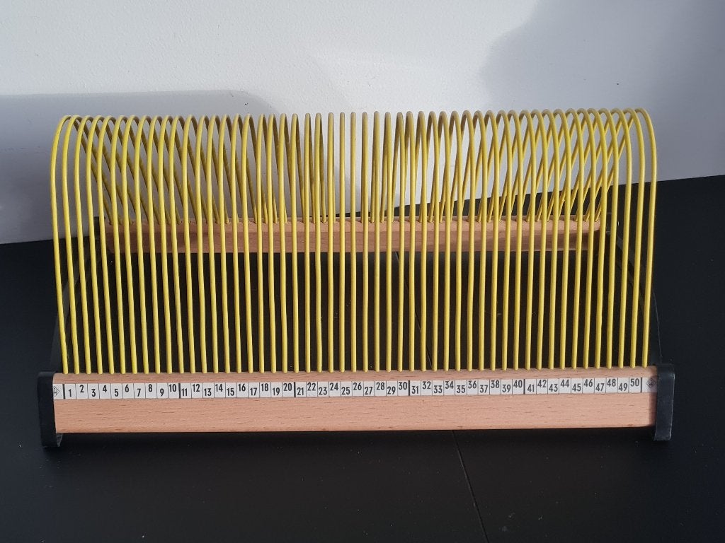 vintage LP rek,platenrek,platenhouder voor 50 LP's/Plattofix, Verzamelen, Ophalen of Verzenden