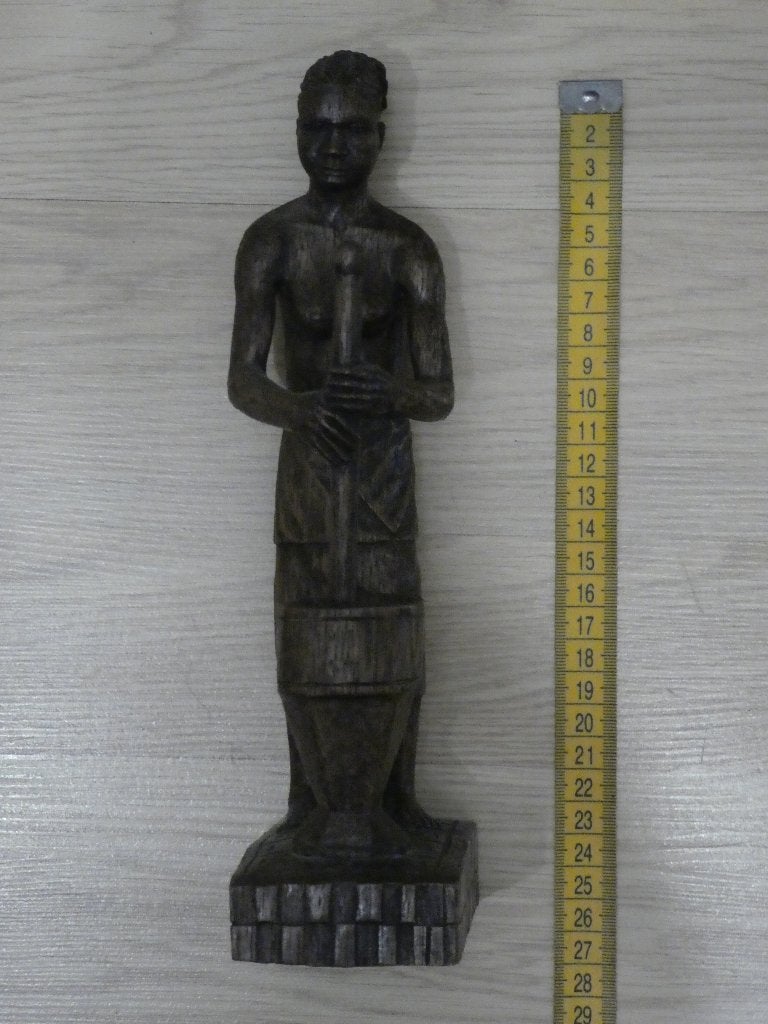 Statue africaine en bois (10), Bois, Enlèvement ou Envoi, Fait main, Statue