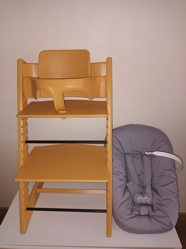 Tripp trapp stokke & attributen, Ophalen, Zo goed als nieuw, Meegroeistoel, Stoelverkleiner