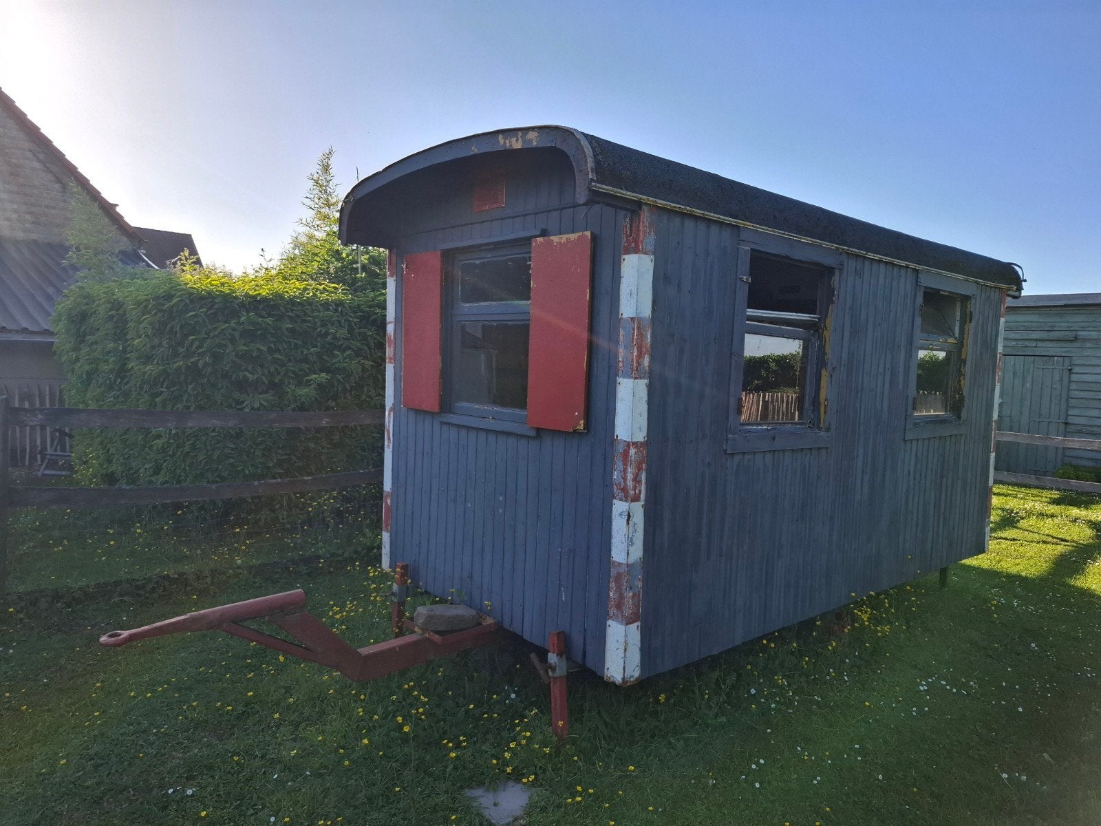 Pipowagen werfkeet, Doe-het-zelf en Bouw, Bouwketen en Schaftketen, Ophalen