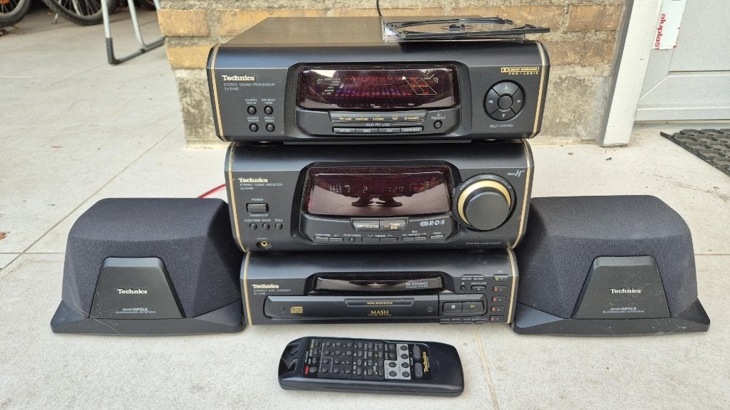 Een Japans Technics-stereosysteem met radio en cd-wisselaar>, Audio, Tv en Foto, Cd-speler, Losse componenten, Zo goed als nieuw