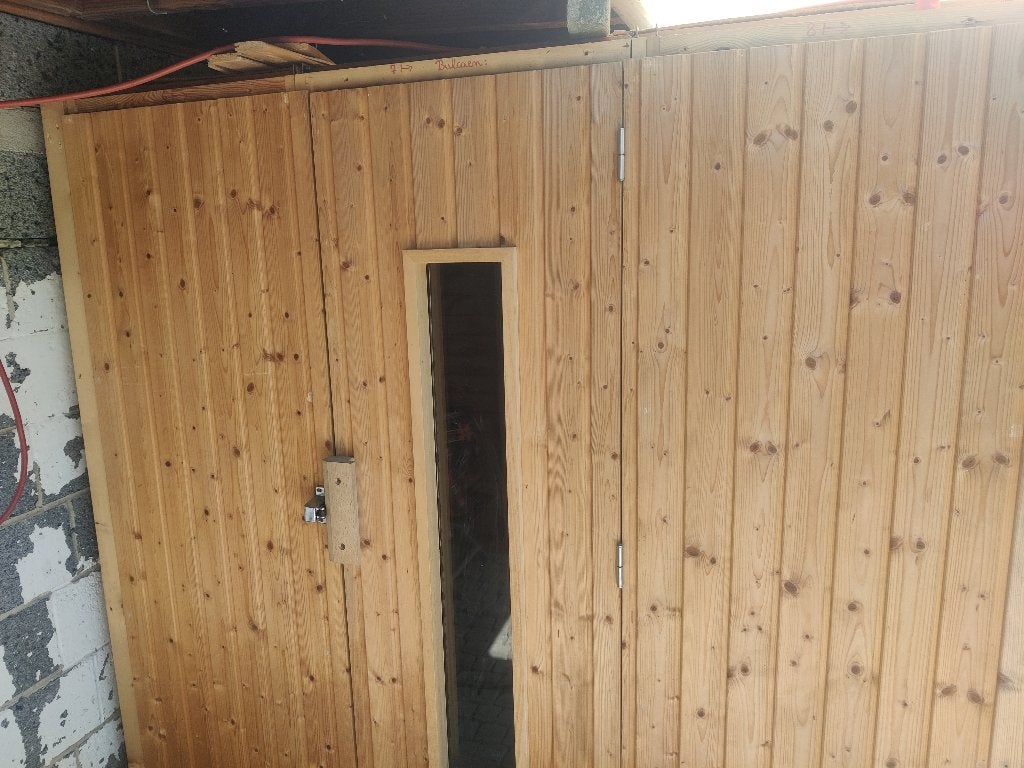 Sauna voor 6 personen, Ophalen, Gebruikt, Fins of Traditioneel, Complete sauna