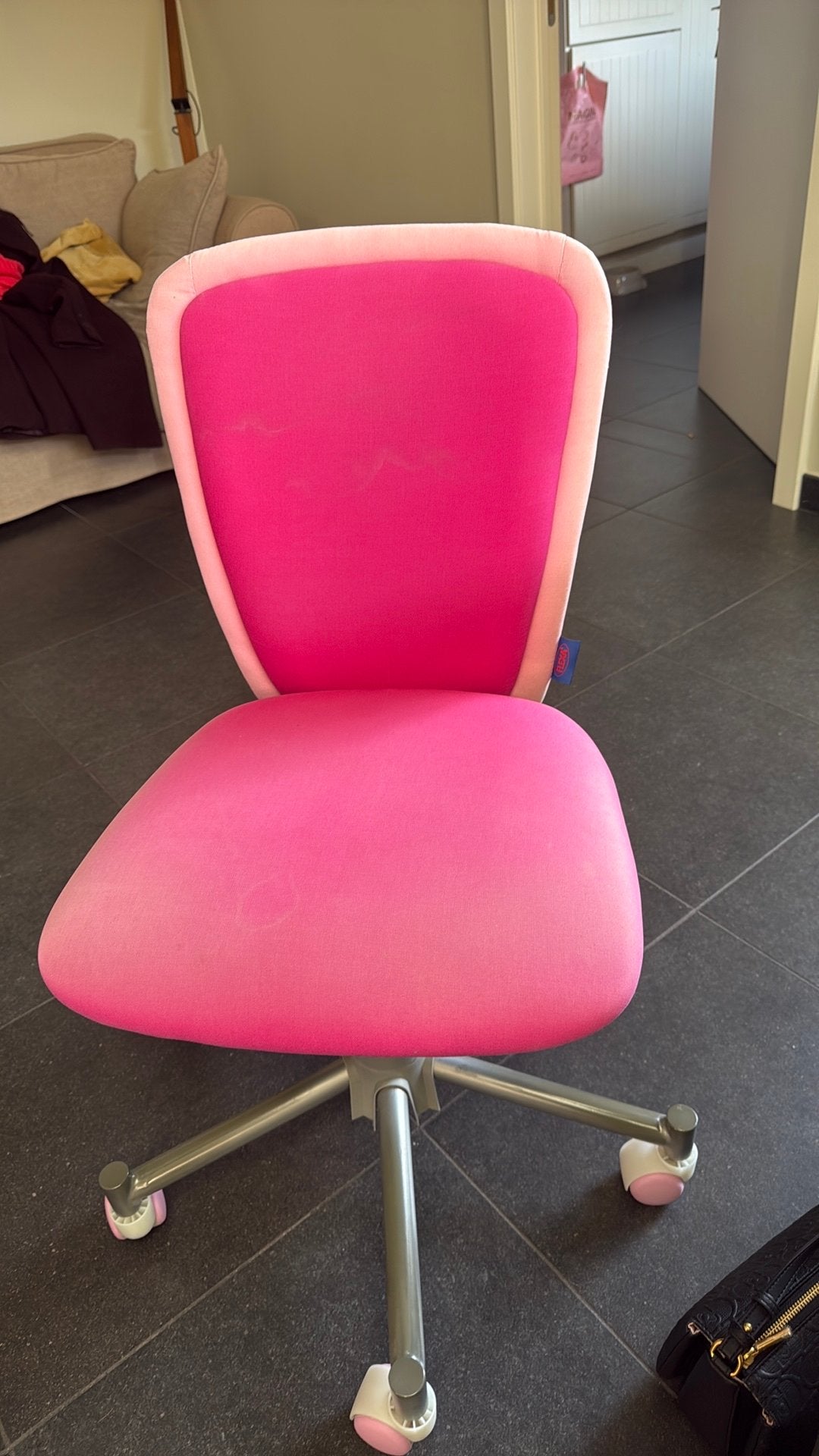 Bureau stoel, Ophalen, Gebruikt, Roze, Bureaustoel
