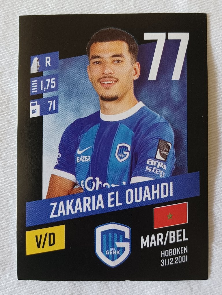 Sticker Zakaria El Ouahdi (rookie) - Pro League 2023-2024, Ophalen of Verzenden, Zo goed als nieuw, Sticker