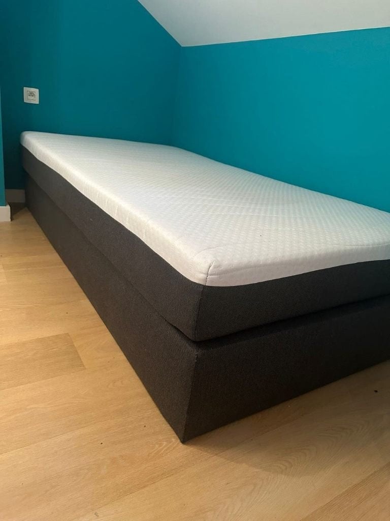 Boxspring 100x200 met kwaliteitsmatras | Zo goed als nieuw, Huis en Inrichting, Slaapkamer | Boxsprings, Ophalen, 100 cm, Eenpersoons