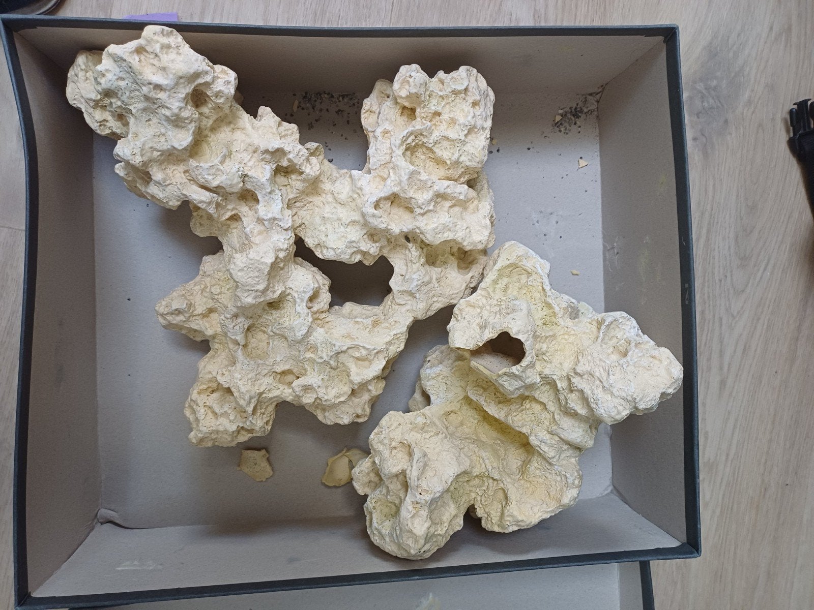2 nepstenen voor in de aquarium, Dieren en Toebehoren, Ophalen of Verzenden, Gebruikt, Plant(en), Steen of Hout